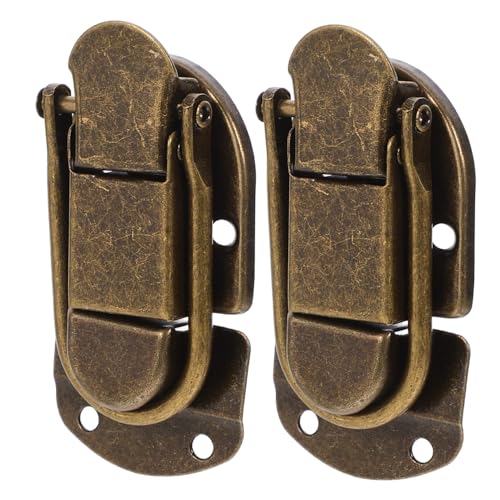 Operitacx 2 Stück Teiliges Vintage Selbstverriegelndes Metallverschluss für Schmuck Holzkisten Dekorativer Schnappverschluss mit Robustem Design für DIY Aufbewahrungsboxen und Schränke Operitacx 2 Stück Teiliges Vintage Selbstverriegelndes Metallverschluss für Schmuck Holzkisten Dekorativer Schnappverschluss mit Robustem Design für DIY Aufbewahrungsboxen und Schränke von Operitacx