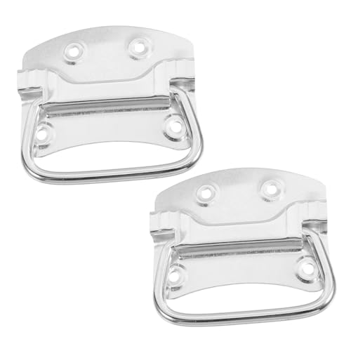 Operitacx 2 Stück Teiliges für Kisten und Mülltonnen Ergonomisch Geformte Polierte Kompakte Griffmulde Leichter Handgriff für Schränke Türen Werkzeugkoffer und Behälter von Operitacx