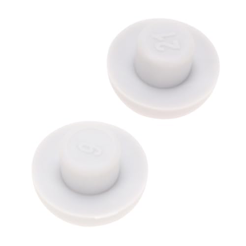 Operitacx 2 Stück Toilettensitz Stoßdämpfer Rutschfeste Gummipuffer Kunststoff Langlebig Passend Einfache Montage für Wc Sitz Erhöhung Schutz Polster von Operitacx