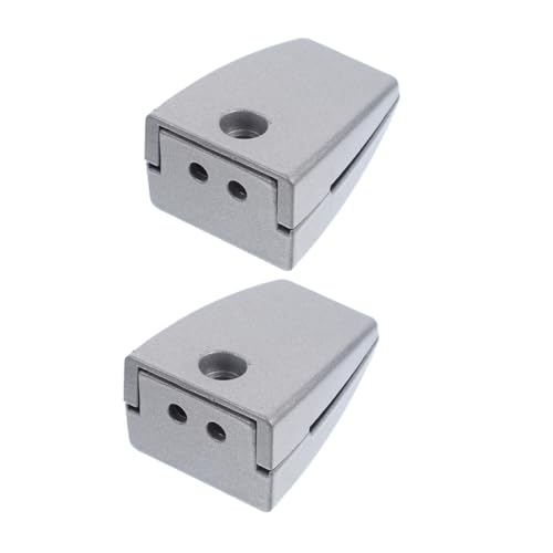Operitacx 2 Stück Trennwandklemme Tischklemme für Bürodatenschutz Einfache Installation Aluminium Screen Halter Platzsparende Paneelstütze von Operitacx