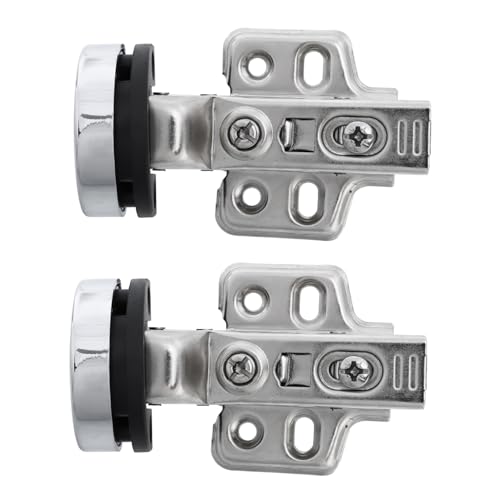 Operitacx 2 Stück Verdeckte Pack Glastür Scharniere Hydraulische Dämpfung für Schränke und Kleiderschränke Langlebige Einstellbare Türmechanik für Vitrinen und Möbelmontage Operitacx 2 Stück Verdeckte Pack Glastür Scharniere Hydraulische Dämpfung für Schränke und Kleiderschränke Langlebige Einstellbare Türmechanik für Vitrinen und Möbelmontage von Operitacx