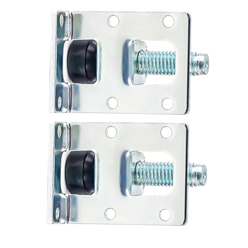Operitacx 2 Stück Verstellbare Möbelfüße aus Stahl mit Bodenschutz Nivellierfüße für Schränke Möbelbeine und Sideboards Höhenverstellbar zur Bodenunebenheitskorrektur Rostfrei und Langlebig von Operitacx