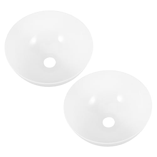 Operitacx 2 Stück Weißer Kunststoff Lampenschirm Halbkreisförmig Robustes Material Einfach zu Montieren Geeignet für Lampenfassung Stilvoller Ersatz für Pendelleuchte Wandleuchte Tischlampe Operitacx 2 Stück Weißer Kunststoff Lampenschirm Halbkreisförmig Robustes Material Einfach zu Montieren Geeignet für Lampenfassung Stilvoller Ersatz für Pendelleuchte Wandleuchte Tischlampe von Operitacx