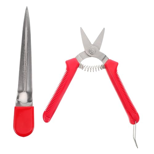 Operitacx 2 Stücke Teiliges Wicker Rattan Werkzeug Set Ergonomische Picker und Reparaturschneider für Korbweben für Möbelreparaturen und Handgefertigte Körbe von Operitacx