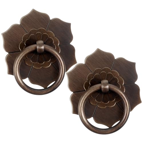 Operitacx 2 Stücke Vintage Metall Schublade Ziehen Ring Griff Robuste Legierung Schrank Kommode Hardware Retro Design für Küchen und Möbel Operitacx 2 Stücke Vintage Metall Schublade Ziehen Ring Griff Robuste Legierung Schrank Kommode Hardware Retro Design für Küchen und Möbel von Operitacx