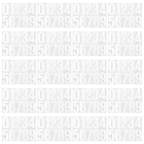 Operitacx 20 Blatt Reflektierende Briefkastennummern Selbstklebende Zahlenaufkleber Für Briefkastenschilder Fenster Türen Autos Adressen Operitacx 20 Blatt Reflektierende Briefkastennummern Selbstklebende Zahlenaufkleber Für Briefkastenschilder Fenster Türen Autos Adressen von Operitacx