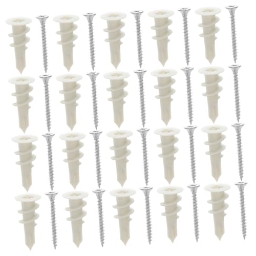 Operitacx 20 Sätze Trockenbau dübel Schrauben aus Eisen und Nylon Selbstbohrend mit Großem Gewinde für Rigipsplatten Hohe Tragkraft und Langlebige Befestigung von Regalen Vorhangstangen Operitacx 20 Sätze Trockenbau dübel Schrauben aus Eisen und Nylon Selbstbohrend mit Großem Gewinde für Rigipsplatten Hohe Tragkraft und Langlebige Befestigung von Regalen Vorhangstangen von Operitacx