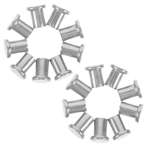 Operitacx 20 Stück Flachkopfnieten für DIY Handwerke Robuste Metallnieten für Holz und Lederverarbeitung Nietenset für Kreative Projekte und Reparaturen Operitacx 20 Stück Flachkopfnieten für DIY Handwerke Robuste Metallnieten für Holz und Lederverarbeitung Nietenset für Kreative Projekte und Reparaturen von Operitacx