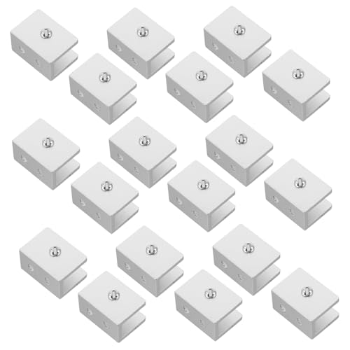 Operitacx 20 Stück Laminatklemme Glashalter Glasklemmen Glasschrankverriegelungsklemme Regalhalterungen Aluminium Glasklemmhalter Glascliphalterung Regalklemme Glasregalhalterung Silber Operitacx 20 Stück Laminatklemme Glashalter Glasklemmen Glasschrankverriegelungsklemme Regalhalterungen Aluminium Glasklemmhalter Glascliphalterung Regalklemme Glasregalhalterung Silber von Operitacx