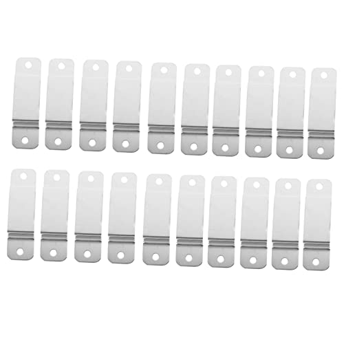 Operitacx 20 Stück Metallischer Maßbandhalter Praktische Clips für Taschenmaßbänder Installieren Robust und Langlebig für Zuhause Büro und Unterwegs von Operitacx
