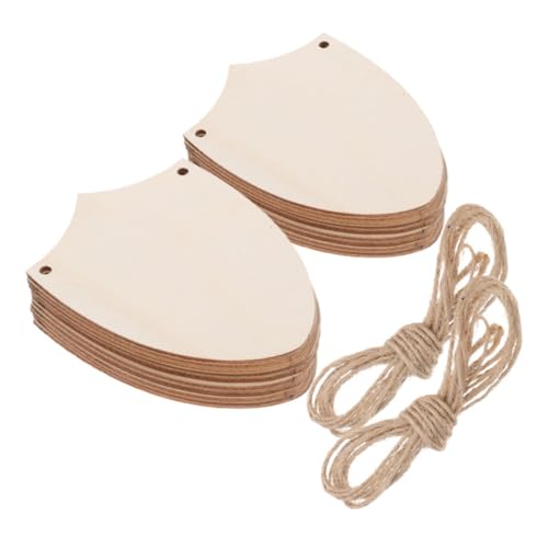 Operitacx 20 Stück Teiliges Holz DIY Einzigartigen Schild ausschnitten zum Bemalen und Dekorieren Vielseitig für Heimdekoration Partybedarf und Mittelalterliche Bastelprojekte Geeignet von Operitacx