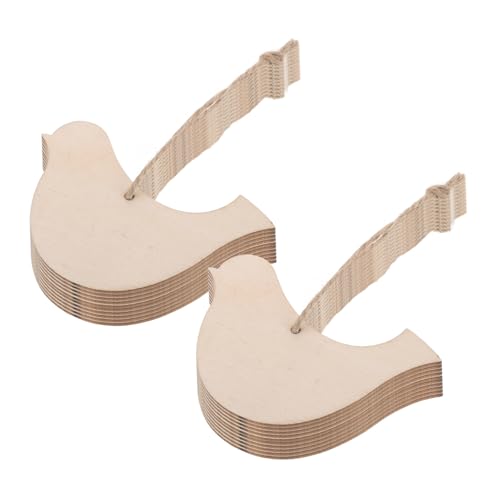 Operitacx 20 Stück Teiliges Holzvögel zum Bemalen Unbehandelte Robuste Holzanhänger Juteseil DIY Holzfiguren für Weihnachts Wohnraumdekoration Vielseitige Vogel-ornamente zum Aufhängen Operitacx 20 Stück Teiliges Holzvögel zum Bemalen Unbehandelte Robuste Holzanhänger Juteseil DIY Holzfiguren für Weihnachts Wohnraumdekoration Vielseitige Vogel-ornamente zum Aufhängen von Operitacx