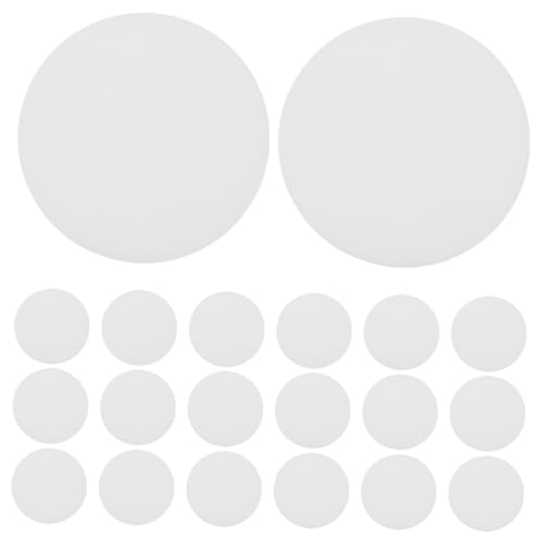 Operitacx 20 Stück Teiliges LED Einbauleuchten Diffusionsplatten Runde PC Abdeckung Flach Gewölbt Lichtstreuend Hitzebeständig für Deckenstrahler und Wohnraumbeleuchtung von Operitacx