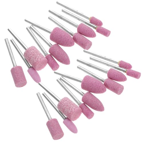 Operitacx 20 Stück Teiliges Schleifkopf Bohrmaschine Hohe Härte Pyrostone Schleifköpfe Kompatibel mit Rotary Tools Vielseitig für Metallbearbeitung Platzsparend und Langlebig von Operitacx