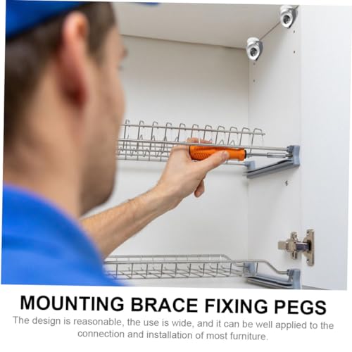 Operitacx 20 Stück Teiliges Verstärkte Zinklegierung Glas Regalhalterungen Langlebige Peg Halterungen für Schränke Bücherregale Vitrinen und Kleiderschränke Einfach zu Montieren Einsetzbar von Operitacx