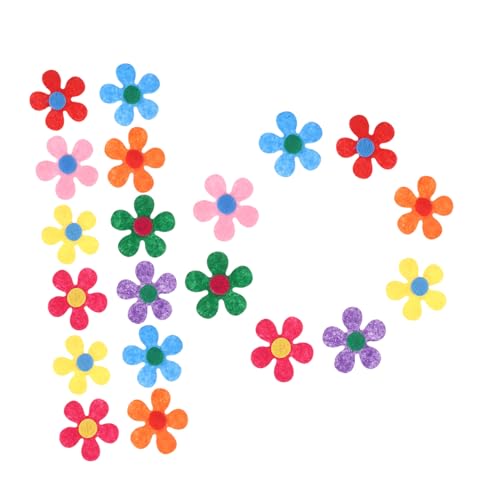 Operitacx 200stücke Filzblumen Zum Basteln Kleine Blumen Zum Nähen Filz Zum Nähen Stofffilz Zum DIY-filzblumen Blumenbeete Miniaturblumen Zum Basteln Bunte Zum von Operitacx