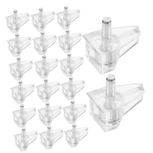 Operitacx 200 Stück Transparente Regalbodenträger Kunststoff Shelf Pegs für Schränke Möbel Bücherregale Einfache Montage Vielseitige Einlegeboden Halter von Operitacx
