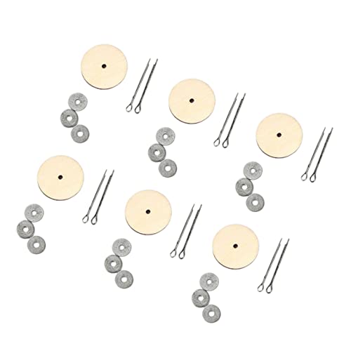 Operitacx 20satz DIY Holz Gelenke Zubehör Für Puppen Rotierende Gelenke Für Teddybären Und Stofftiere Silber Für Bastelprojekte Und Bewegliche Puppenarme von Operitacx