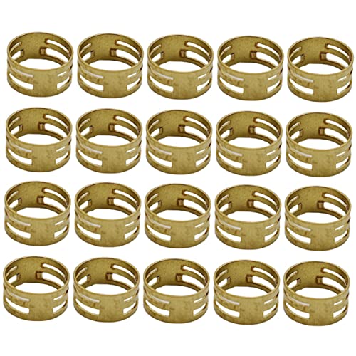 Operitacx 20St Flaschenöffner Schmuck Korkenzieher Biegering-Schließwerkzeug Sprungringöffner Sprungring näher Runder Biegeringöffner reines Kupfer Zubehör Ring Ring Messing von Operitacx