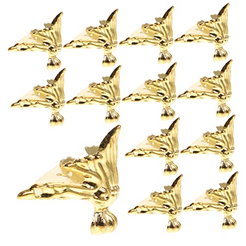 Operitacx 20Stücke Vintage Möbel Füße Zinklegierung Antik Goldene Box Beine Für Holz Schmuckkästchen Dekorative Möbelbeine Ecken Schutz Für Geschenkboxen Operitacx 20Stücke Vintage Möbel Füße Zinklegierung Antik Goldene Box Beine Für Holz Schmuckkästchen Dekorative Möbelbeine Ecken Schutz Für Geschenkboxen von Operitacx