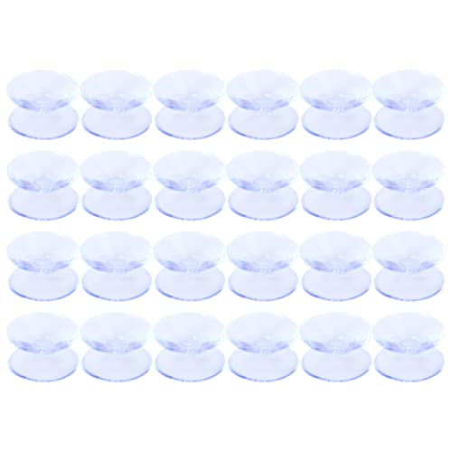 Operitacx 24 Stück Doppelseitige Saugnapfpads für rutschfeste Abstandshalter Transparente Klebepads für Tischplatten und DIY Projekte von Operitacx