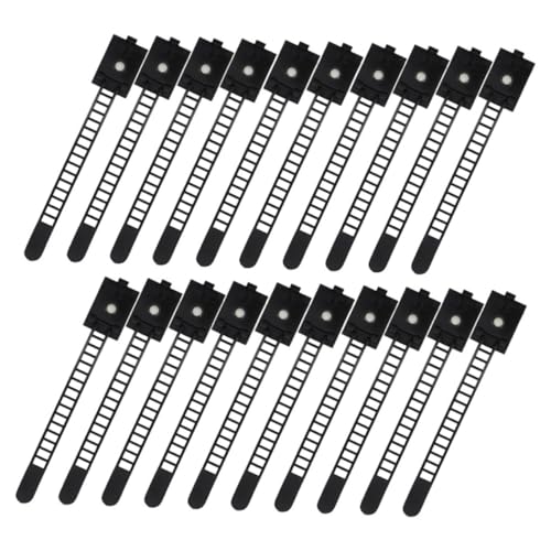 Operitacx 25 Stck Teiliges Kabelclips Selbstklebend Verstellbare Kabelhalter aus Robustem Material Flexibles Kabelmanagement für Schreibtisch Büro und Zuhause Transparent Vielseitig von Operitacx