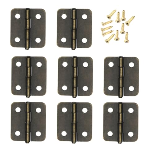 Operitacx 250 Stück Teiliges Mini metallscharniere mit Schrauben Flexible Verschleißfeste Schmuckbox beschläge Automatische Klappscharniere Geeignet für Kleine Schränke und Bastelarbeiten von Operitacx