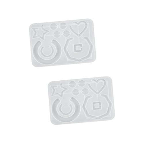 Operitacx 2St Anhängerform Silikonformen Herz-Creolen Ohrringe DIY Form Schmuck zarte Handwerksform zarte DIY-Form Kristall-Epoxy Schimmel Kuchenform Zubehör Kunsthandwerk Kieselgel Weiß Operitacx 2St Anhängerform Silikonformen Herz-Creolen Ohrringe DIY Form Schmuck zarte Handwerksform zarte DIY-Form Kristall-Epoxy Schimmel Kuchenform Zubehör Kunsthandwerk Kieselgel Weiß von Operitacx