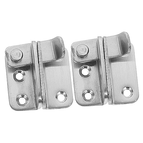 Operitacx 2Stücke Garagentor Riegel Sicherer Flipping Riegel für Haustüren Effektiver Schutz gegen Eindringlinge Langlebig und Installieren für Stalltüren von Operitacx