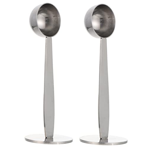 Operitacx 2Stücke Kaffeebohnen Tamper Löffel Tragbarer Dual Use Kaffeelöffel für Präzises Messen und Komprimieren Mehr für Zuhause von Operitacx