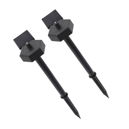 Operitacx 2Stücke Solar Rasen Gartenlampe Wetterfeste LED Solarleuchten für Garten Rasen und Dekorative Außenbeleuchtung mit Einfachem Design Wasserfest von Operitacx