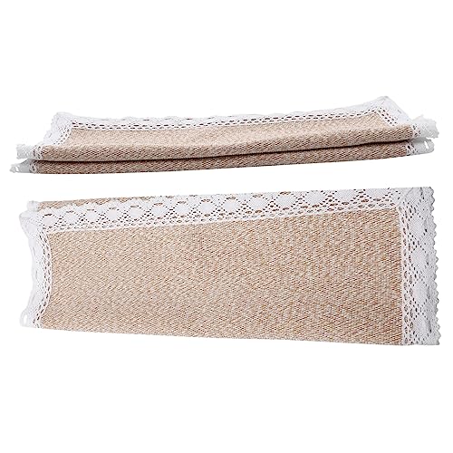 Operitacx 2er Set Antirutsch Sofa Armlehnenbezüge Überzug Aus Hochwertigem Leinen rutschfeste Armlehnenprotektoren Für Sofas Und Sessel Universalgröße Mit Eleganter Borte von Operitacx