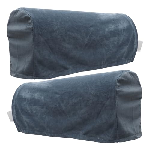 Operitacx Sofa-armlehnenbezug Sesselschoner Sofa-armlehnenbezug rutschfeste Sofa-armlehne 21 70 X 9 70 X 5 70 Zoll Silberner Samt Couch-armlehne von Operitacx