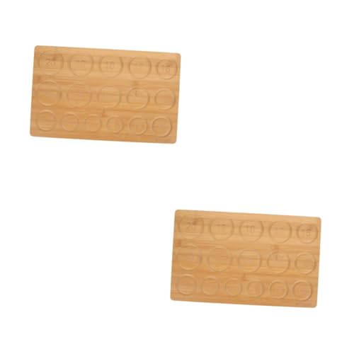 Operitacx 2st DIY-perlendesigns Perlenbrett Tablett Bausatz Edelsteinperlen Armbandherstellung Heimwerken Perlenplatten Für Die Schmuckherstellung Webstuhl Perlen-designbrett Holz Beige von Operitacx