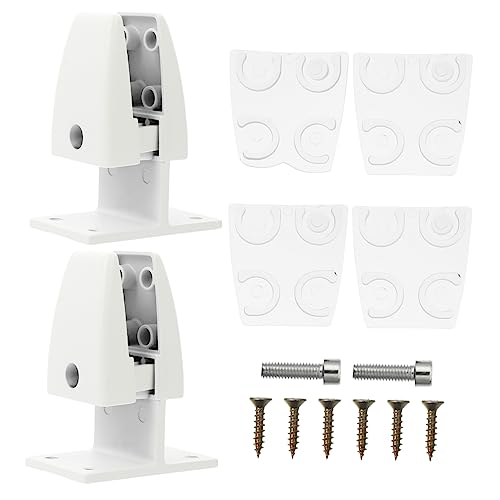 Operitacx 2st Desktop-rahmenclip Dual-monitorhalterung Computerbildschirm Trockenbau Faltbrett Clips Schreibtisch Schallwand Clip Teilerklemme Monitorständer Draht Weiß Aluminiumlegierung von Operitacx