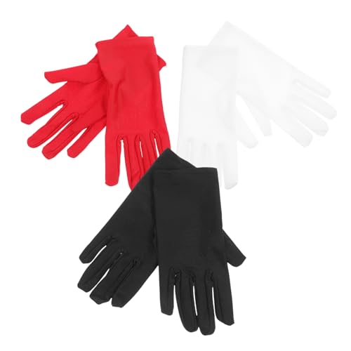 Operitacx 3 Paar Schmuckhandschuhe Elastische Handschuhe Schmuck Handschuhe Dehnbare Handschuhe Elastische Handschuhe von Operitacx