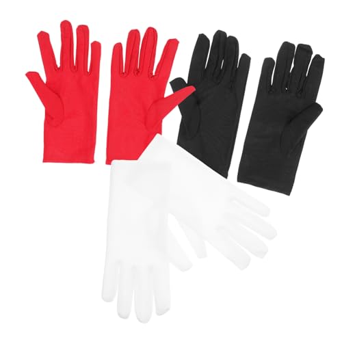 Operitacx 3 Paare Schmuckhandschuhe Handschuhe für die Schmuckinspektion Schmuck- -Handschuhe elastische -Handschuhe von Operitacx