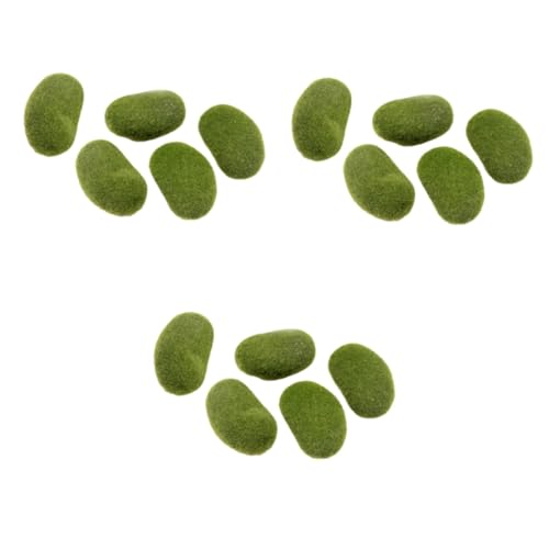 Operitacx 3 Sätze Teiliges Künstliche Moossteine Für Bonsai Dekoration Für Terrarien Pflanzgefäße Und Mikrogärten Langlebig Und Farbenfroh Für Drinnen Und Draußen Geeignet 5 Stücke * 3 von Operitacx