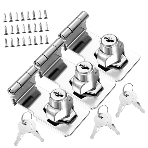 Operitacx 3 Sätze Teiliges Robuster Türriegel aus Verschleißfestem Material Professioneller Winkel Türverschluss Kompakt für Türen Schränke Scheunen und Möbel Kreative von Operitacx