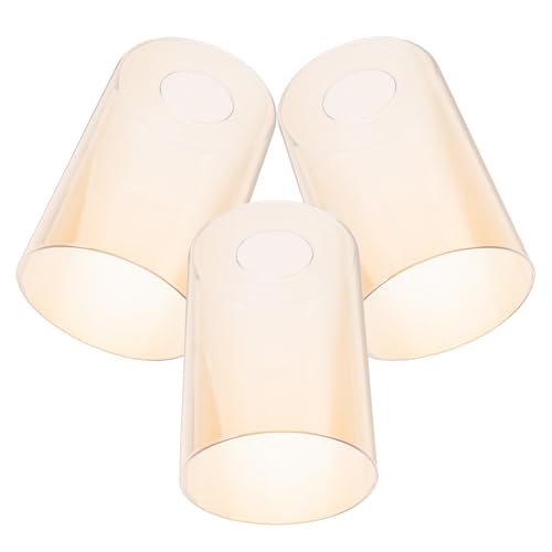 Operitacx 3 Stück Amberfarbene Glaslampenschirme für Pendelleuchten und Kronleuchter Dekorative Lampenschirme für Wohnzimmer Schlafzimmer und Essbereiche Installieren Langlebig und Operitacx 3 Stück Amberfarbene Glaslampenschirme für Pendelleuchten und Kronleuchter Dekorative Lampenschirme für Wohnzimmer Schlafzimmer und Essbereiche Installieren Langlebig und von Operitacx