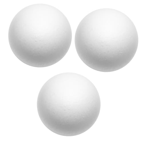 Operitacx 3 Stück DIY Schaumstoffball Runde Bastel Dekoration Leicht und Langlebig für DIY Projekte Schulprojekte und Arrangements Hochwertiger Polystyrolschaum Operitacx 3 Stück DIY Schaumstoffball Runde Bastel Dekoration Leicht und Langlebig für DIY Projekte Schulprojekte und Arrangements Hochwertiger Polystyrolschaum von Operitacx