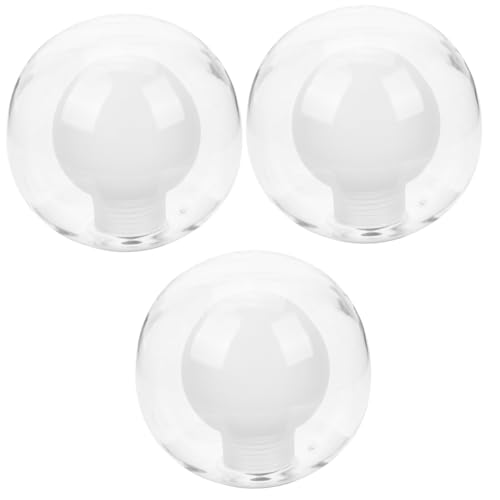 Operitacx 3 Stück Glaskugel Lampenschirm Elegante Matte Glasleuchte für Deckenlampen Pendelleuchten und Wohnräume Durchmesser Sockel Einfache Montage Warmes Licht Stilvolle Dekoration von Operitacx