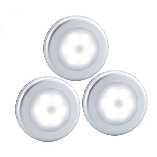 Operitacx 3 Stück Ir Bewegungsmelder LED Wandleuchten Batteriebetrieben mit Sensorreichweite Silber Automatisches Nachtlicht für Flur Treppenhaus mit Magnet und Klebestreifen Operitacx 3 Stück Ir Bewegungsmelder LED Wandleuchten Batteriebetrieben mit Sensorreichweite Silber Automatisches Nachtlicht für Flur Treppenhaus mit Magnet und Klebestreifen von Operitacx
