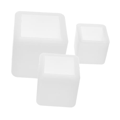 Operitacx 3 Stück Klare Silikonwürfel Formen Tiefe Flexible Wiederverwendbare Quadratische Harzformen für Epoxidharz-diy Transparent Leicht Entformbar für Schmuck Kunsthandwerk von Operitacx