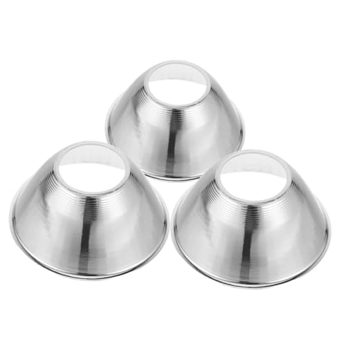 Operitacx 3 Stück LED Taschenlampe Reflektor Becher Aluminium Lampenschirm Ersatz für Outdoor Camping und Notbeleuchtung von Operitacx