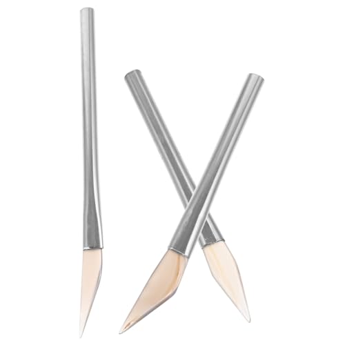 Operitacx 3 Stück Teiliges Burnisher mit Edelstahlgriff Schmuckpolierer für Gold Silber DIY Schmuckpolieren Craft Supply Werkzeug für Glatte Oberflächen und Kratzerreparatur von Operitacx