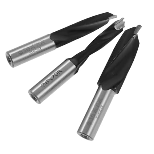 Operitacx 3 Stück Teiliges Holzbohrer Metallbohrer Holzspalter Robust Hochhärte Schlagfest Für Holzspaltung und Präzises Bohren Effizient Langlebig Geeignet für Holzarbeiten von Operitacx