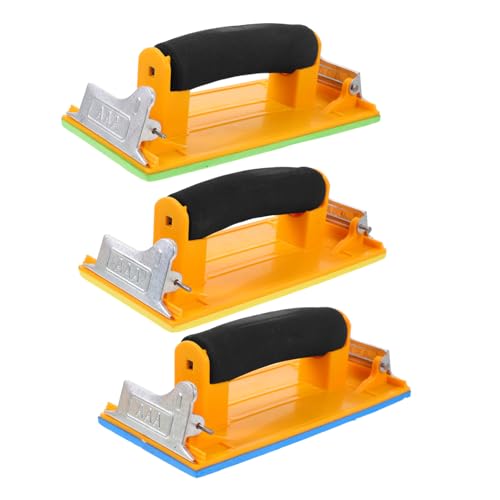 Operitacx 3 Stück Teiliges Schleifklotz mit Schwammgriff Leichter Handschleifer aus Robustem Kunststoff Ergonomisch und Rutschfest für Wand und Holzschleifen für Feines Schleifpapier Operitacx 3 Stück Teiliges Schleifklotz mit Schwammgriff Leichter Handschleifer aus Robustem Kunststoff Ergonomisch und Rutschfest für Wand und Holzschleifen für Feines Schleifpapier von Operitacx