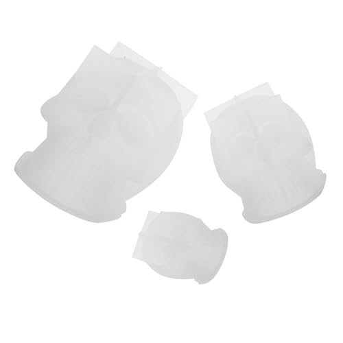 Operitacx 3 Stück Teiliges Silikon Schädel Kopf Formen Flexible Halloween Gießform für Kerzen Seife Wachs Epoxidharz DIY Schädel Dekorationen in Klein Mittel Groß Operitacx 3 Stück Teiliges Silikon Schädel Kopf Formen Flexible Halloween Gießform für Kerzen Seife Wachs Epoxidharz DIY Schädel Dekorationen in Klein Mittel Groß von Operitacx