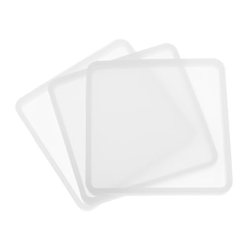 Operitacx 3 Stück Teiliges Transparentes Silikon formset Quadratisch Vielseitige Harz gießform für Schmuckherstellung Getrocknete Blumen und Epoxidharz kunstprojekte von Operitacx